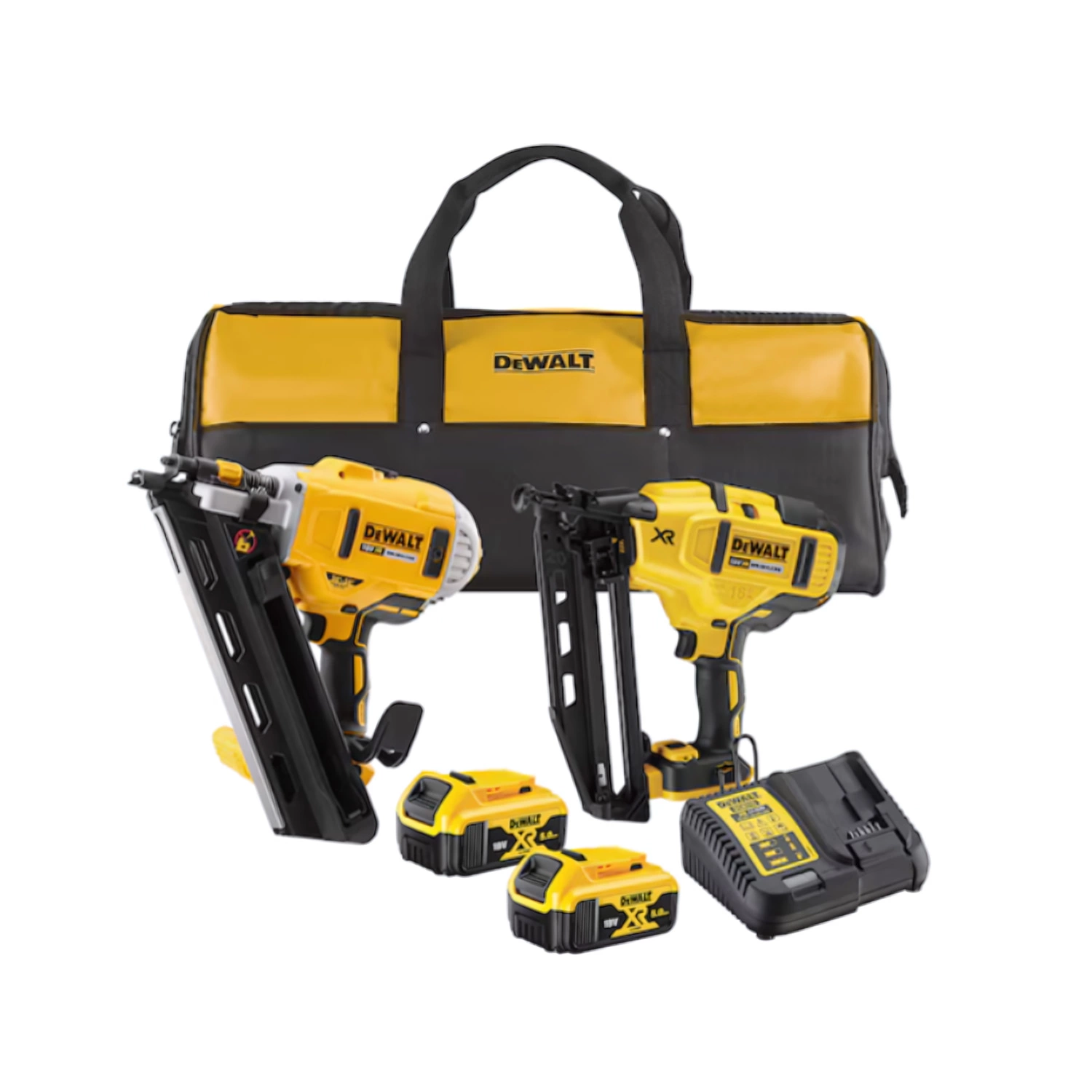 DeWALT DCK2064P2 18V Li-ion Accu Constructietacker (DCN692)&Afwerktacker (DCN660) Set (2x 5.0Ah Accu) In Transporttas