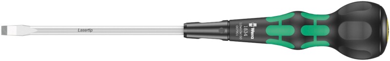 Wera 05007901001 1834 Kraftform Ball-Grip Sleufschroevendraaier Werkplaatskling - 1.0 X 6.0 X 100 Mm