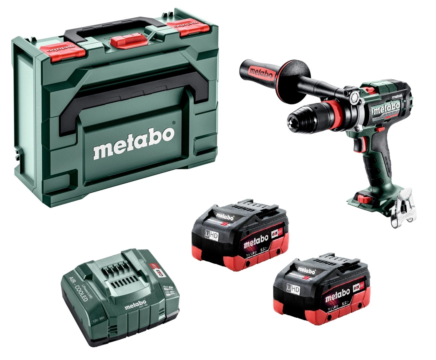 Metabo BS 18 LTX-3 BL Q I Metal 18V LiHD Accu Boorschroefmachine Set (2x 5.5Ah) In MetaBOX - 130Nm - 68mm