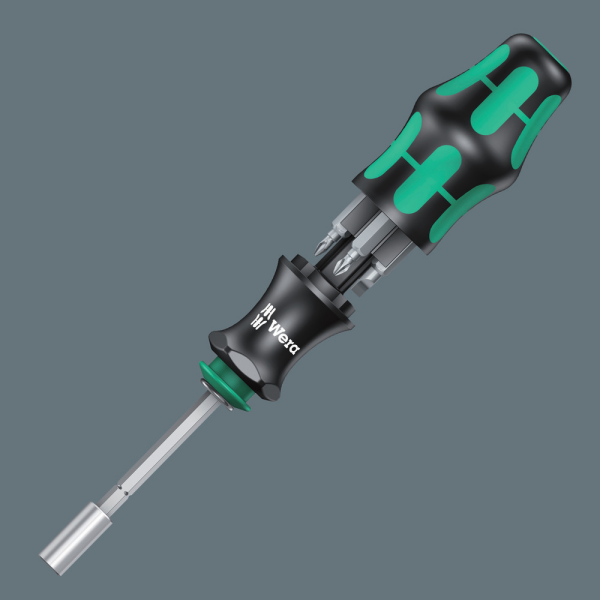 Wera 05073240001 Kraftform Kompakt 28 SB 7-delige Handbithouder Met Bitmagazijn - Detailed view of the product