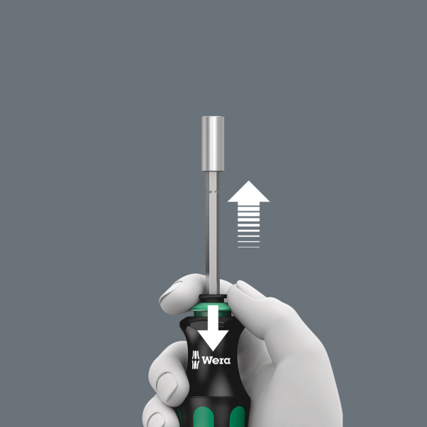 Wera 05073240001 Kraftform Kompakt 28 SB 7-delige Handbithouder Met Bitmagazijn - Detailed view of the product