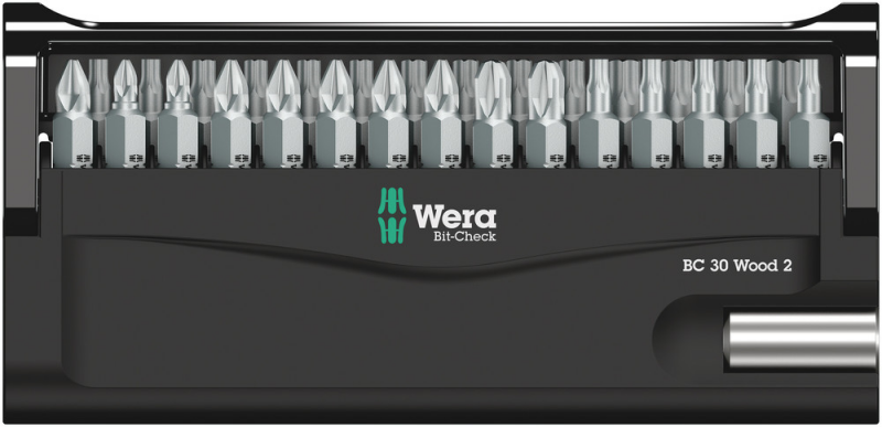 Wera 05057438001 30-delige Bit-Check 30 Wood 2 SB Set - Detailed view of the product