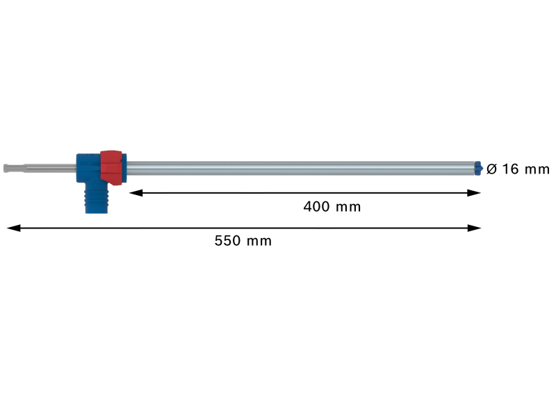 Bosch 2608901773 EXPERT Hamerboor SDS Clean SDS Plus-8X - 16x400x550mm Met Connector - Detailed view of the product