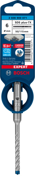 Bosch 2608900071 EXPERT Hamerboor SDS Plus-7X - 6x50x115mm - Detailed view of the product