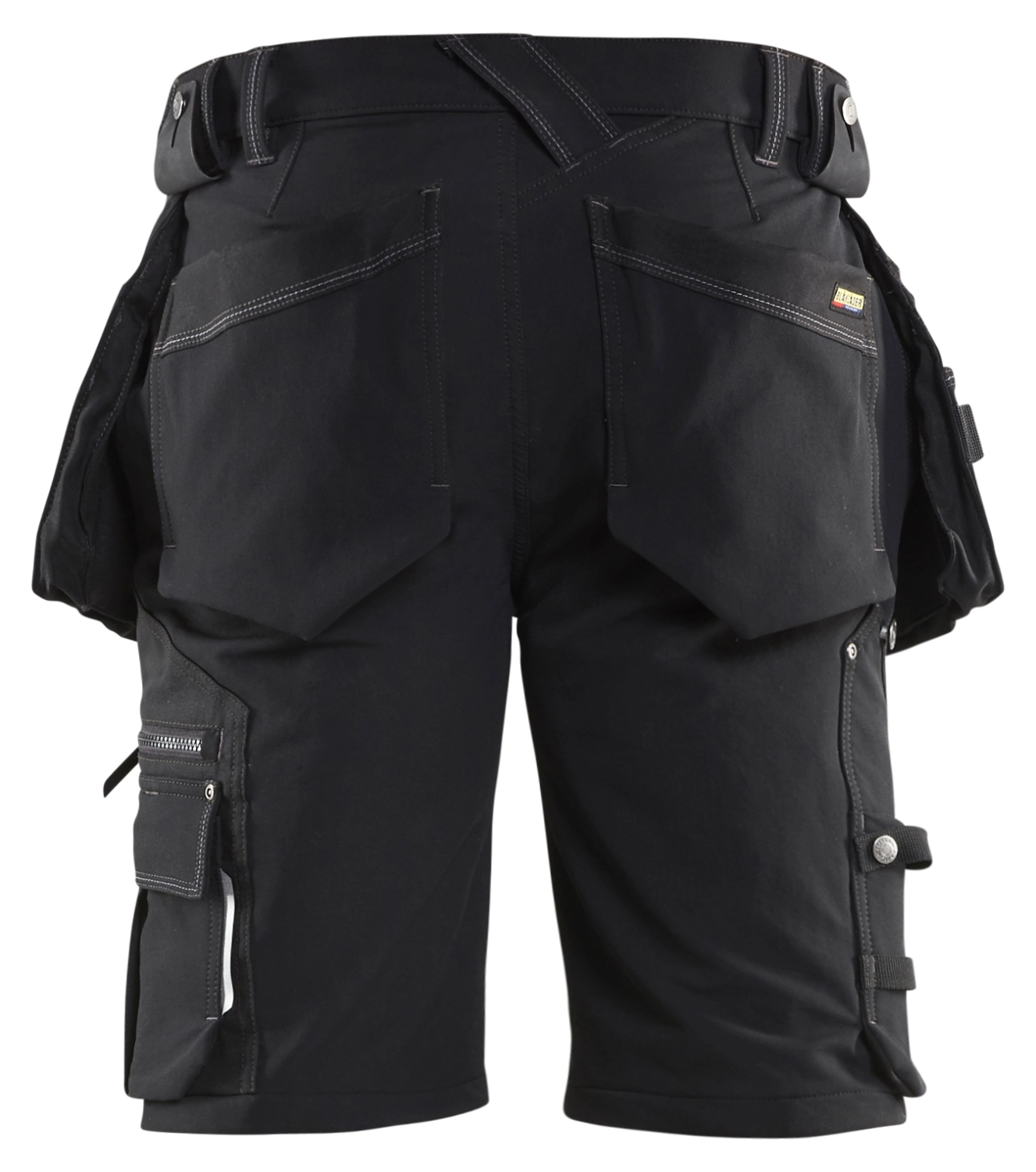 Blåkläder X1900 Werkbroek Kort 4-weg Stretch 1988 - Zwart - Maat 56 (XL) thumbnail 2