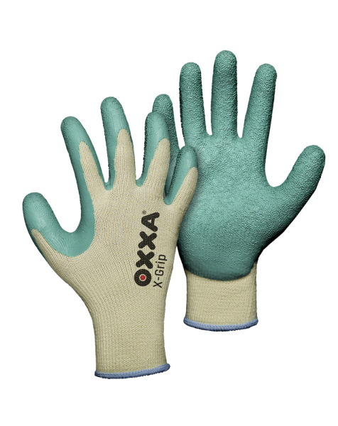 Oxxa 51-000 X-Grip Werkhandschoenen - Groen/Geel - 7/S