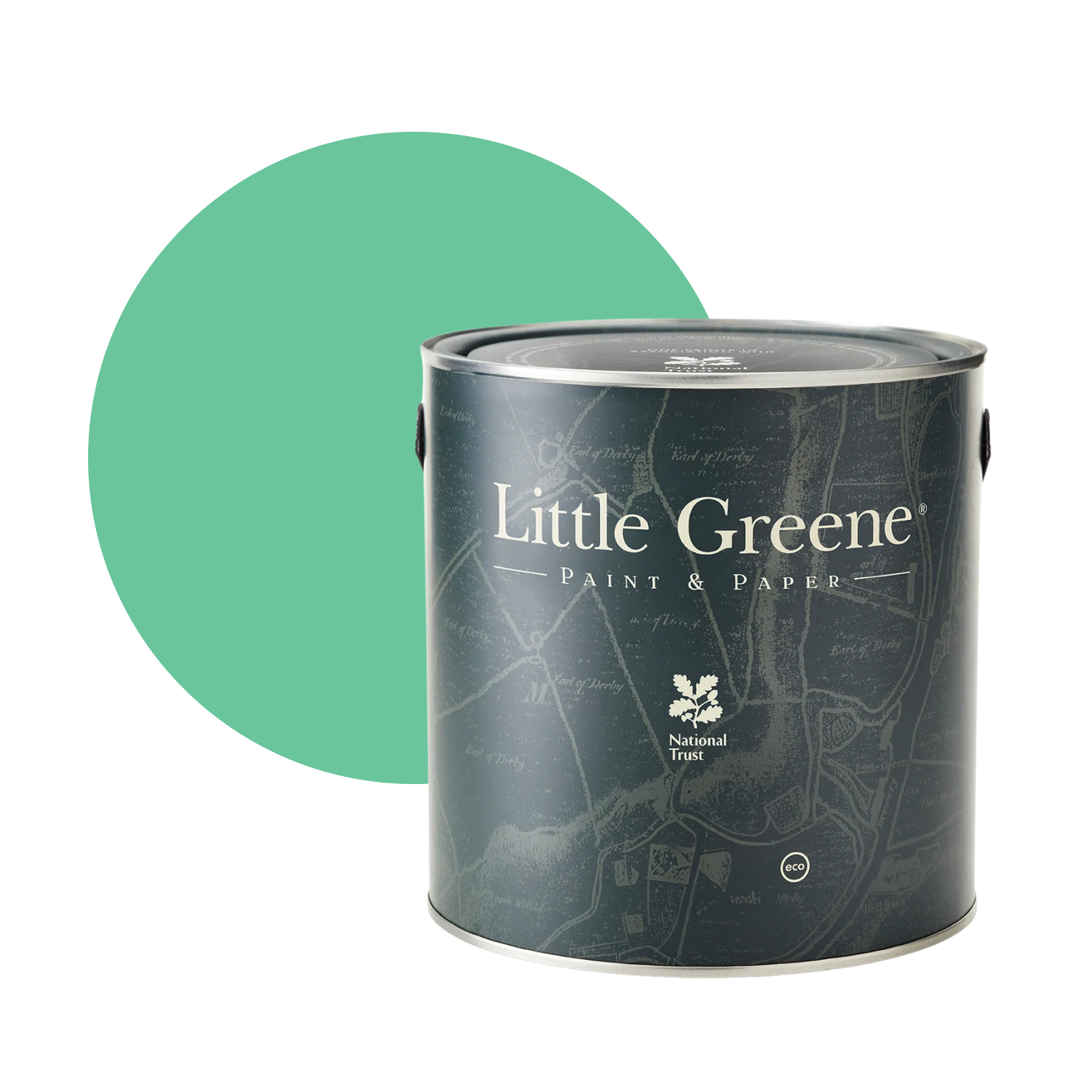 Little Greene Intelligent Eggshell - Green Verditer No. 92 - 5L