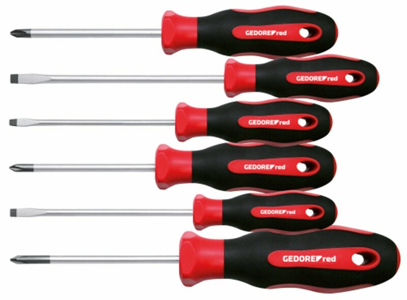 Gedore RED R38002006 6-delige 2C-Schroevendraaierset FL/- Philips