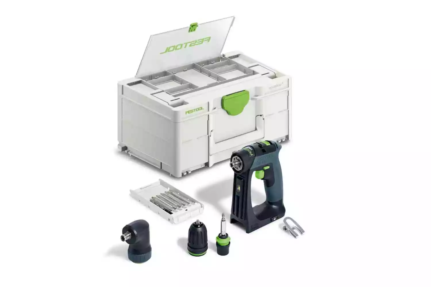Festool CXS 18-Basic-Set 18V Li-Ion Accu Schroefboormachine Body Incl. Bitset In Systainer - 40Nm