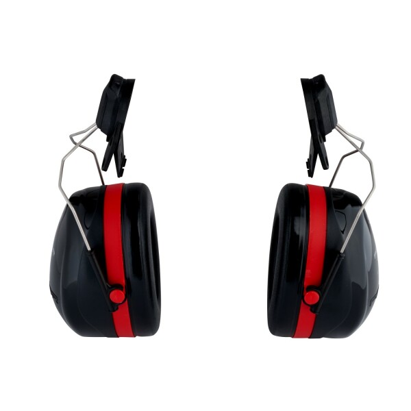 3M Peltor H540 Optime Lll Gehoorkap Met Helmbevestiging P3E - Zwart/Rood - Detailed view of the product