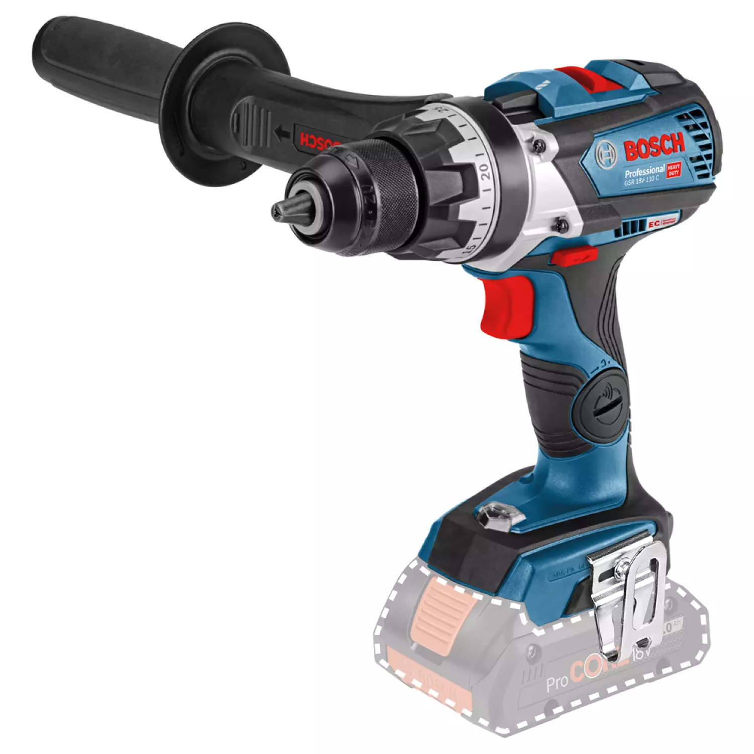 Bosch GSR 18V-110 C 18V Li-Ion Accu Boor-/schroefmachine Body In L-Boxx - Koolborstelloos thumbnail 2