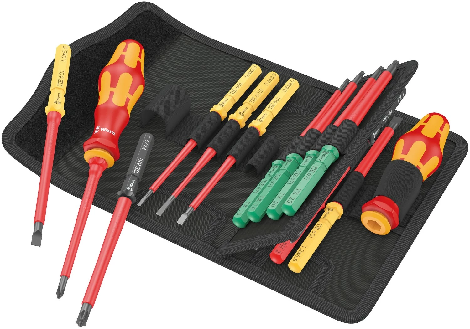 Wera 05006611001 17-delig Kraftform Kompakt VDE 17 Universal 1 Tool Finder Wisselklingenset In Etui