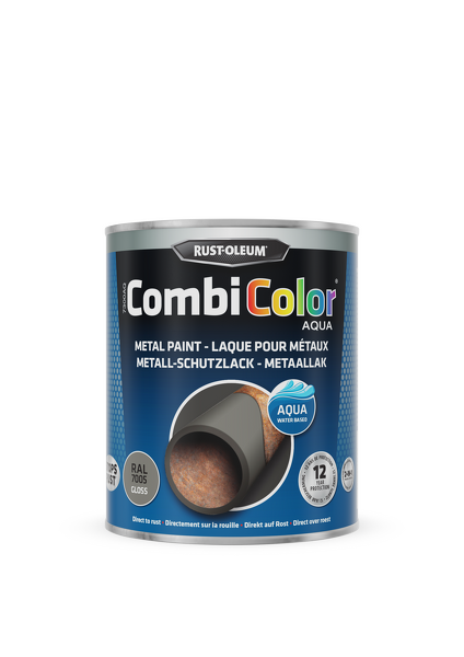 rust-oleum combicolor aqua hoogglans ral 7005 0.75 ltr