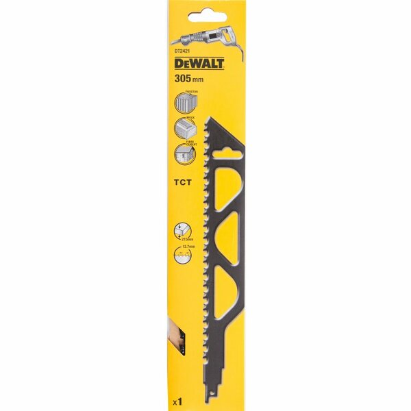 DeWALT DT2421 Reciprozaagblad - 305 X 12,7mm - Cellenbeton/Baksteen/Cement
