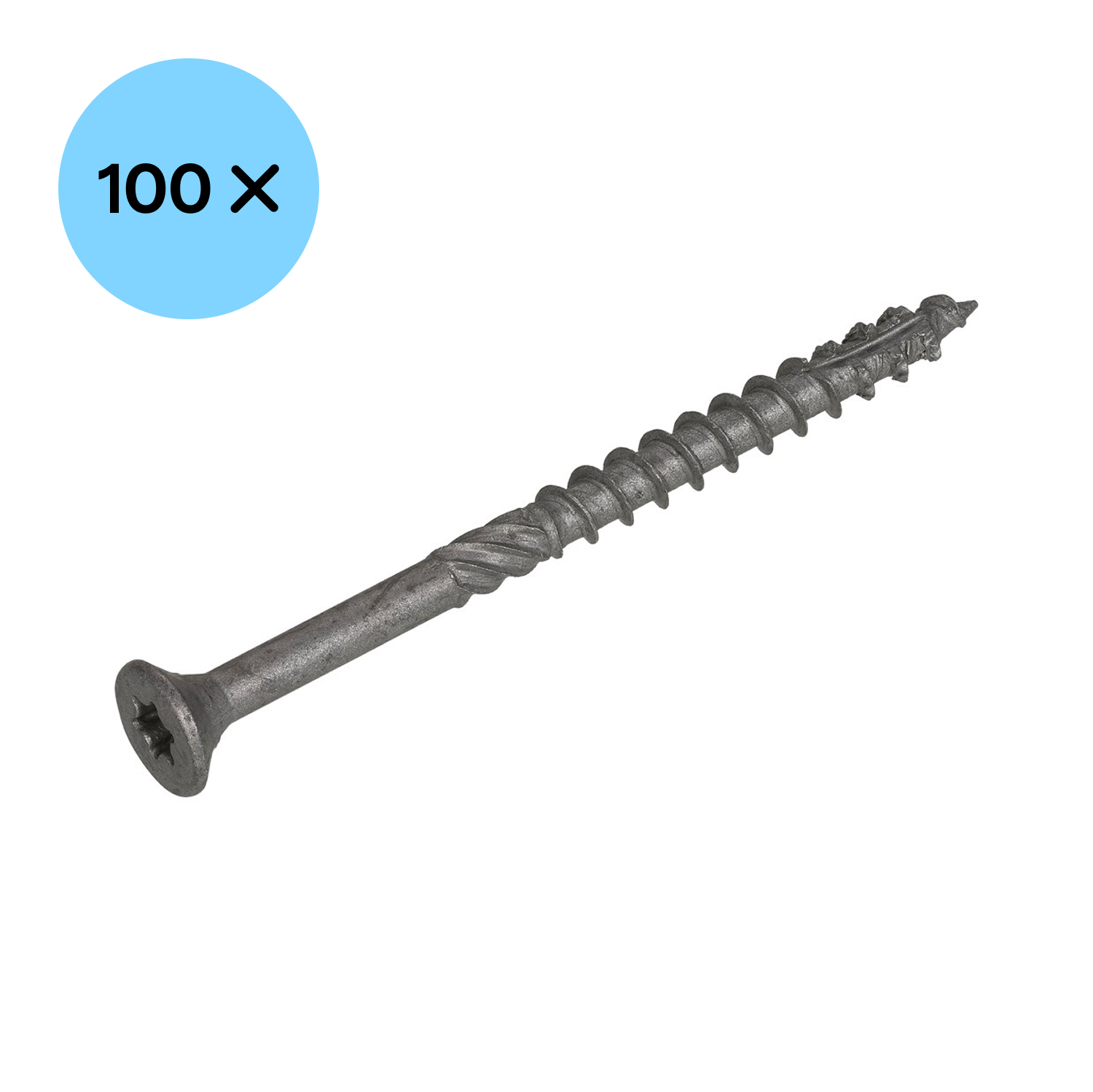 DynaPlus 0281.08.51001 Constructieschroef - TX30 - 6.0 X 140/70mm - Platkop - Deeldraad - Gecoat (100st) thumbnail 2