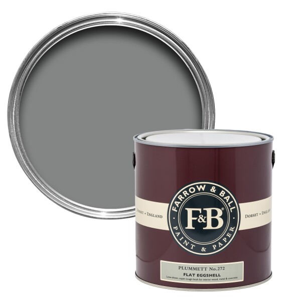 Farrow&Ball Flat Eggshell Plummett No.272 - 750ml afbeelding