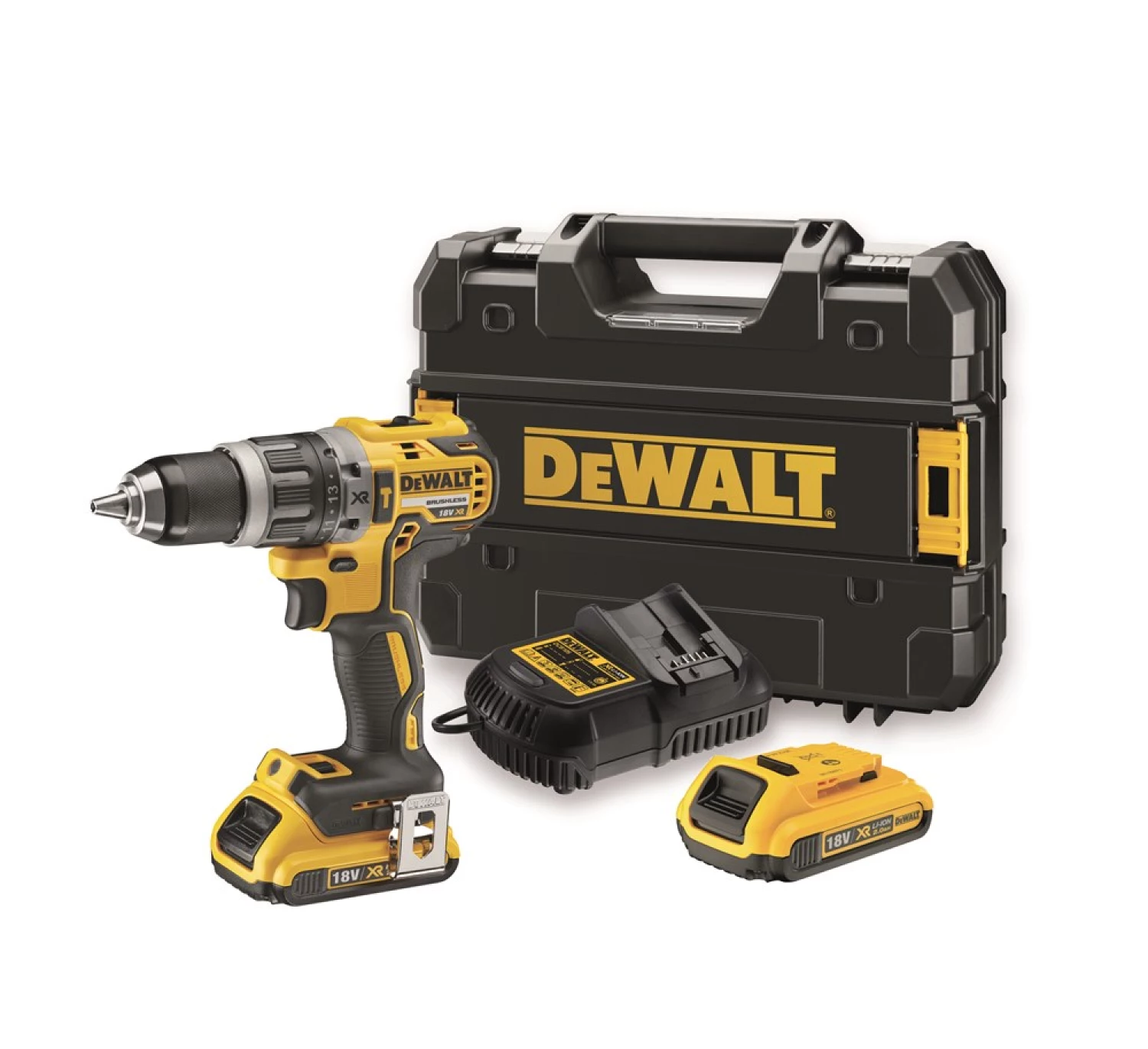 DeWALT DCD778S2T 18V Li-ion XR Accu Klopboor-/schroefmachine Set (2x1,5Ah) In TSTAK - 65Nm - Koolborstelloos