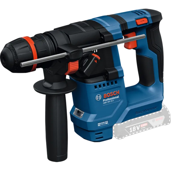 Bosch GBH 18V-18 X SDS-plus Accu ONECHUCK Boorhamer Set (2x 2.0Ah) In L-Boxx - 1,5 J - Detailed view of the product