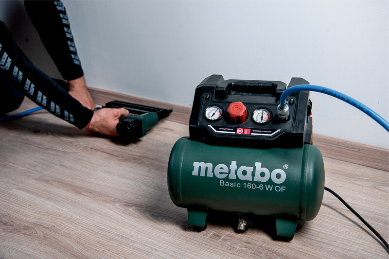 Metabo Basic 160-6 W OF Compressor - 8 Bar - 6L - 55 L/min - Detailed view of the product