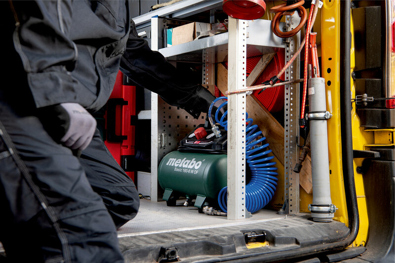Metabo Basic 160-6 W OF Compressor - 8 Bar - 6L - 55 L/min - Detailed view of the product