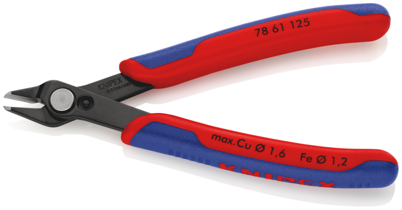 Knipex 7861125 Super-Knips Precisie Zijsnijtang - Elektronica - 125mm - Detailed view of the product