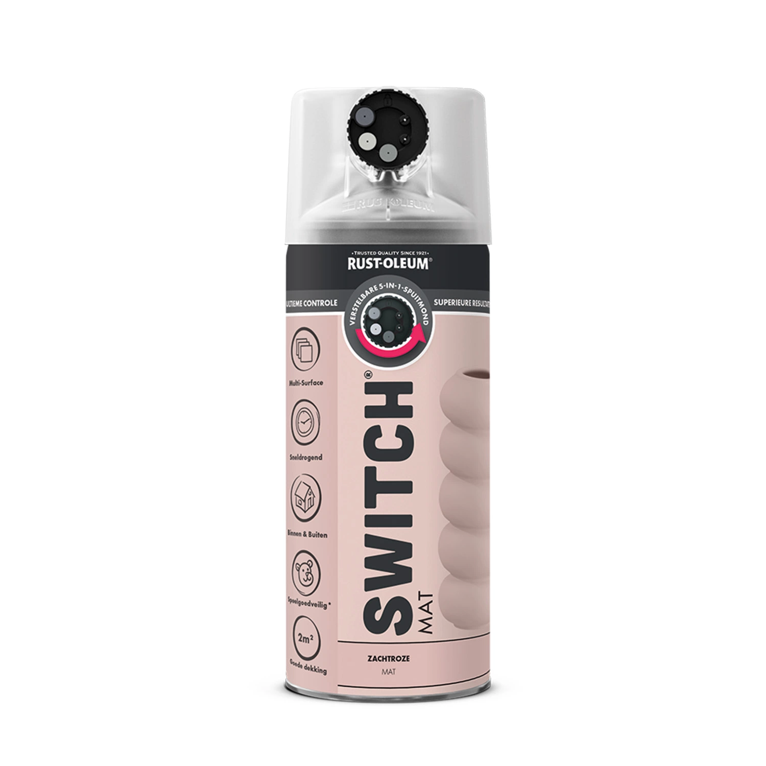 Rust-Oleum Switch Spuitlak - Mat Zachtroze - 400ml