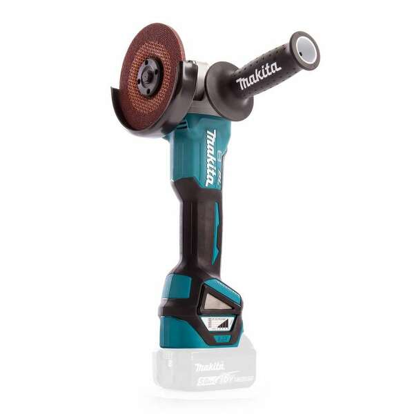 Makita DGA513Z 18V Li-Ion Accu Haakse Slijper Body - 125mm - Koolborstelloos - Detailed view of the product