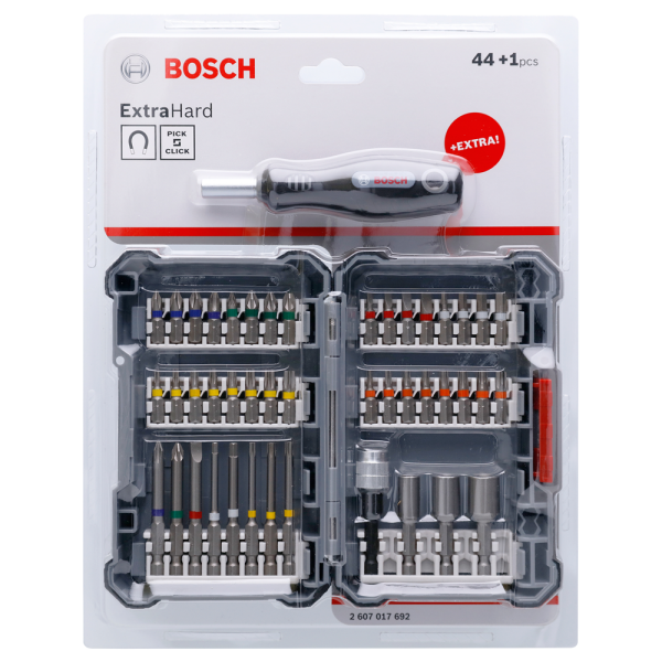 Bosch 2607017693 45-delige Schroefbitset In Cassette EAN: 4059952602974