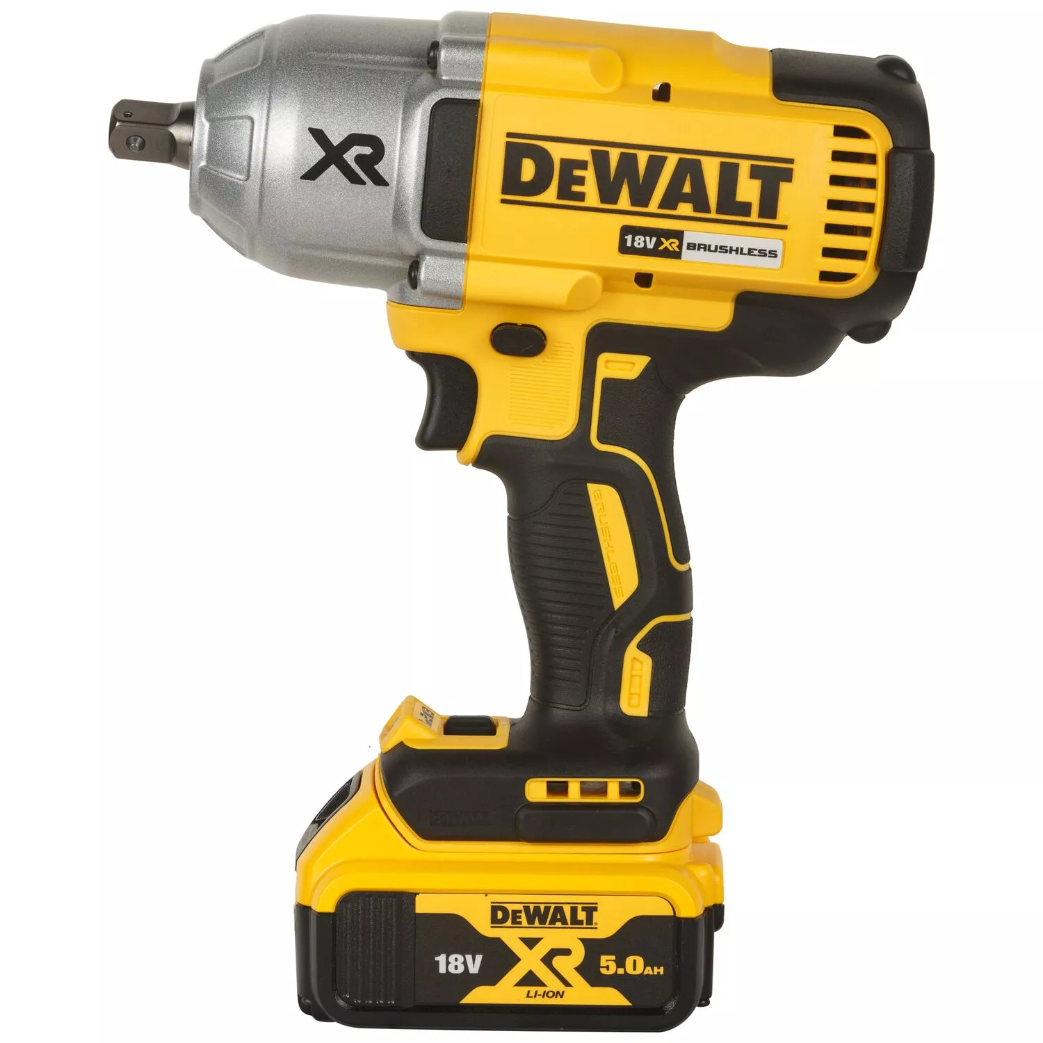 DeWALT DCF899P2-QW 18V Li-ion Accu Slagmoersleutel Set (2x 5.0Ah Accu) In TSTAK - 950Nm - 1/2"- Koolborstelloos thumbnail 2