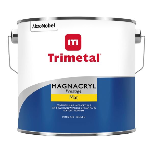 Trimetal Magnacryl Prestige Mat Muurverf - Op Kleur Gemengd - 2,5L