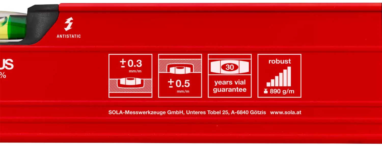 Sola BIG RED 3 150 Aluminium Waterpas - 1500mm thumbnail 4