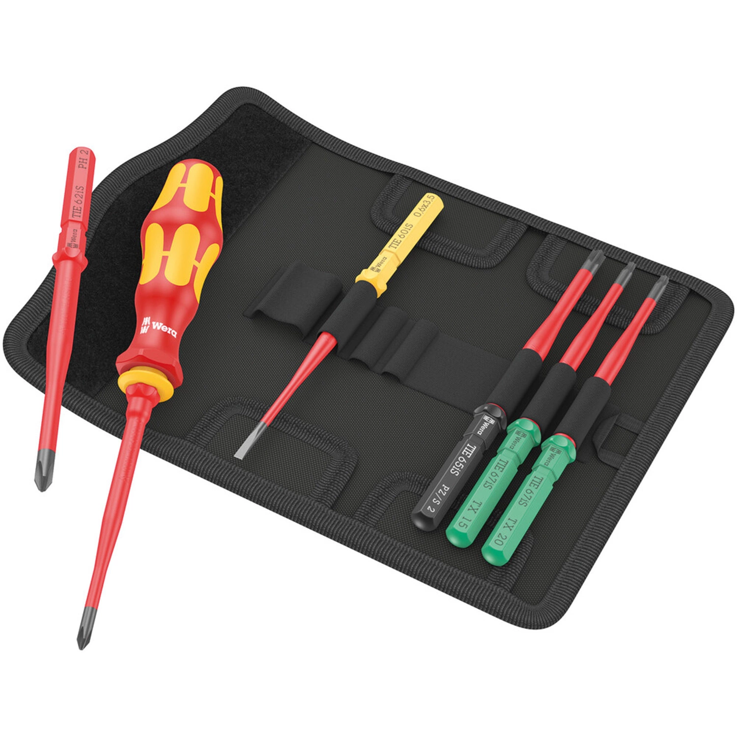 Wera 05006603001 7-delig Kraftform Kompakt VDE 7 Extra Slim 1 Tool Finder Wisselklingenset In Etui