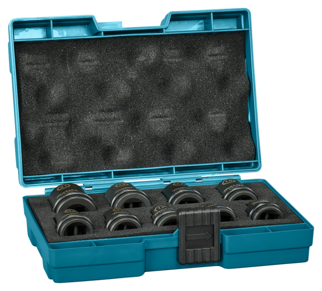 Makita E-16570 Impact Black Krachtdoppenset - 9-delig - 1/2''VK - Detailed view of the product
