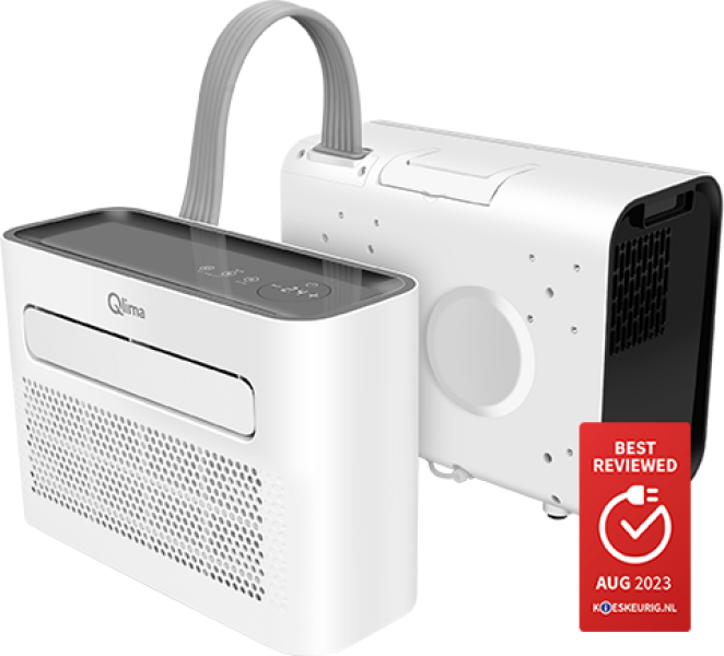 Qlima MS-AC 5001 Split Unit Airconditioner Wit/zwart - 1,46kW - Detailed view of the product