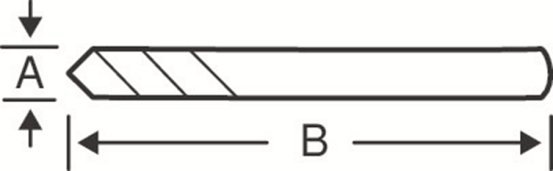 Bahco 3834-DRL-CT Centreerboor Van Gatzagen - 6,35 X 81mm - Detailed view of the product