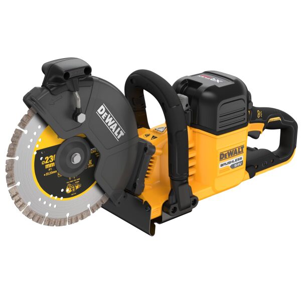 DeWALT DCS691X2-QW 54V Li-ion XR Flexvolt Accu Doorslijpmachine Set (2x 9.0Ah) - 230mm - Koolborstelloos - Detailed view of the product