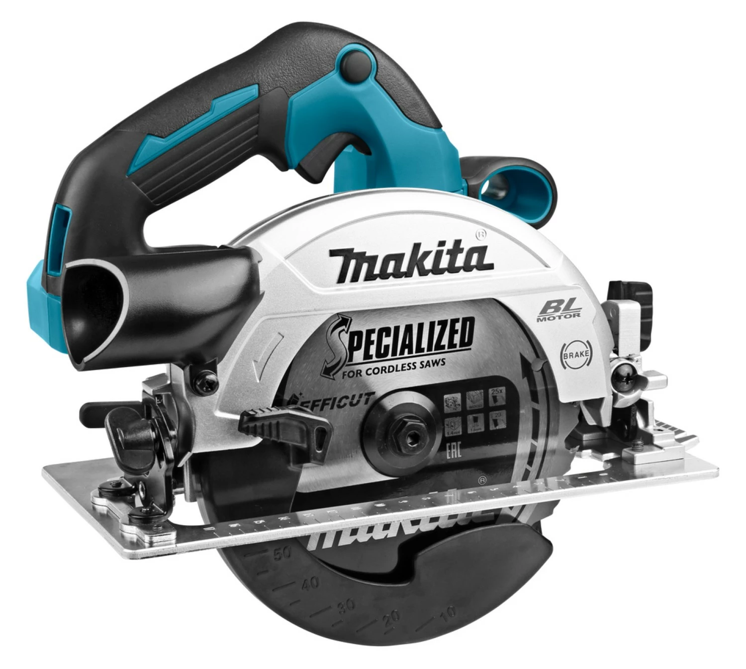 Makita DHS660RTJ 18V Li-Ion Accu Cirkelzaag Set (2x 5.0Ah Accu) In Mbox - 165mm - Koolborstelloos thumbnail 3