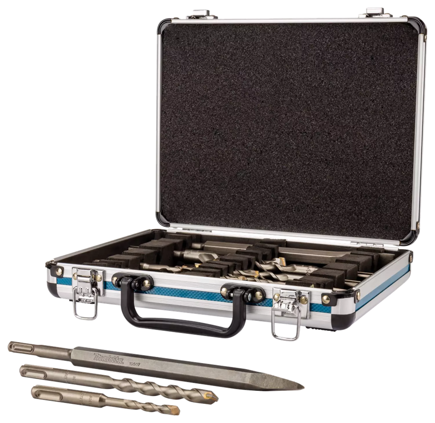 Makita D-42400 13-delige SDS-Plus Beitel-/borenset In Koffer thumbnail 4