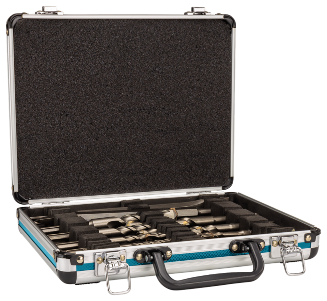 Makita D-42400 13-delige SDS-Plus Beitel-/borenset In Koffer - Detailed view of the product