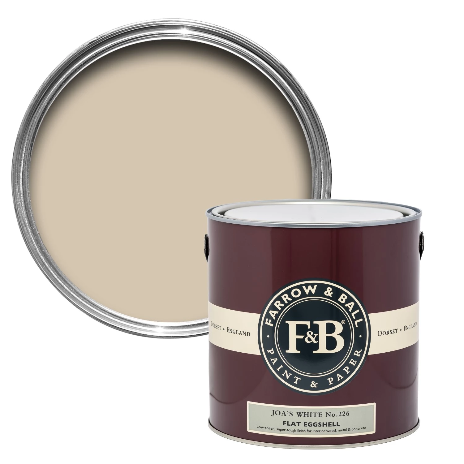 Farrow&Ball Flat Eggshell Joa's White No.226 - 750ml