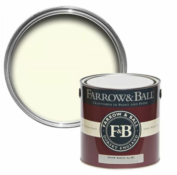 Farrow&Ball  Snow White No. W1 2.5l Estate Emulsion