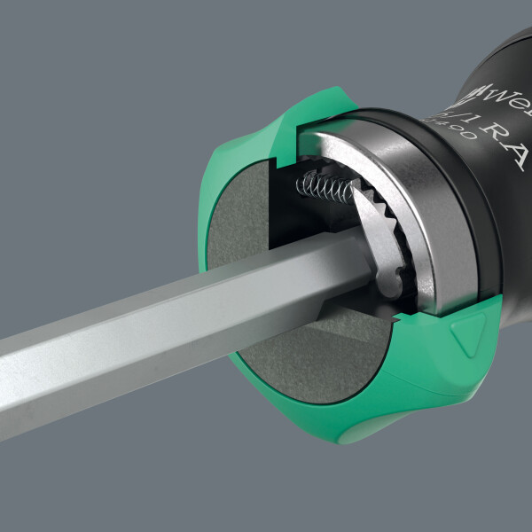 Wera 05051517001 Kraftform Kompakt 27 RA 1 Bitschroevendraaier - 6 In 1 Multi-bit - Met Ratelfunctie - Detailed view of the product