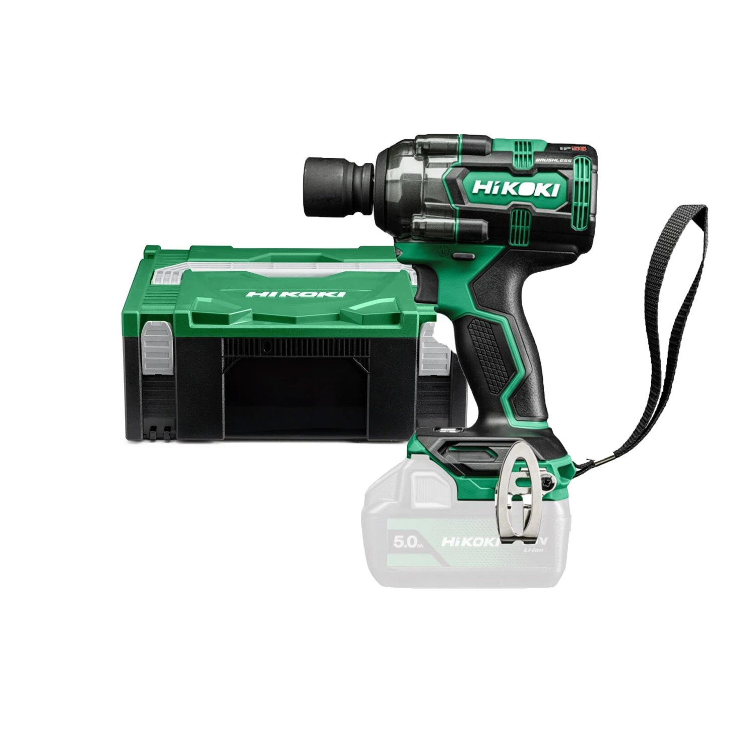 HiKOKI WR18DHW2Z 18V Li-ion Accu Slagmoeraanzetter Body In HSC II - 1/2"