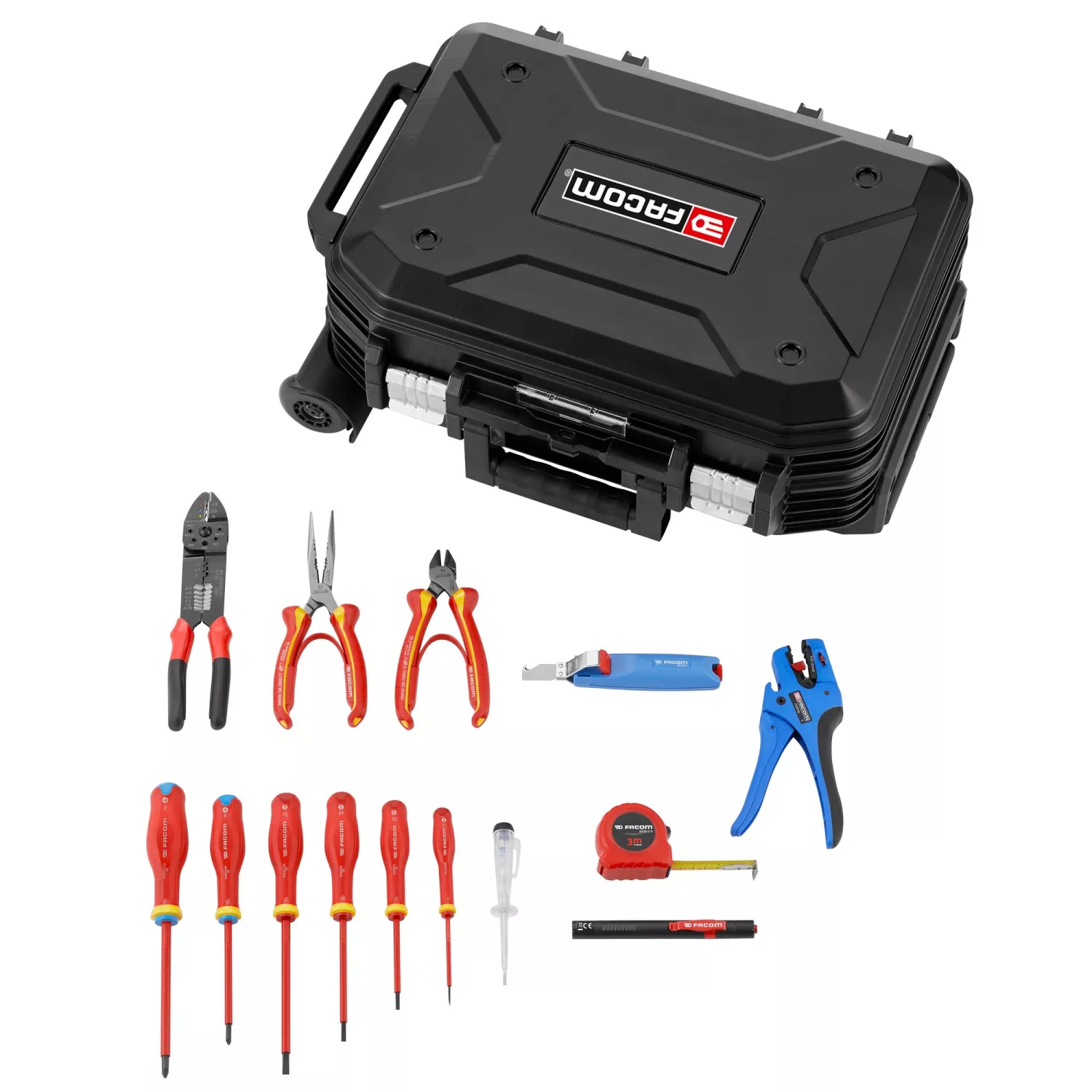 Facom BV.R30CM2PB Gereedschapset In Trolley - 15-delig - Voor Elektriciens afbeelding 1