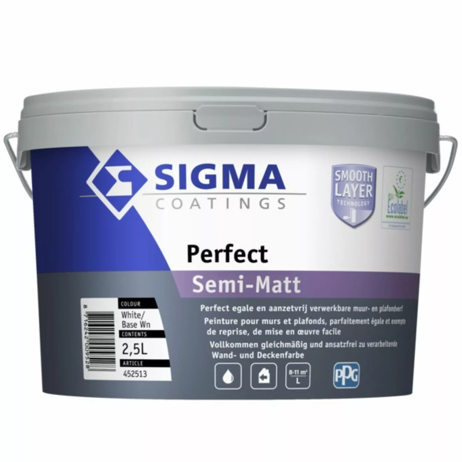 Sigma Perfect Semi-Matt - Op Kleur Gemengd - 2.5L
