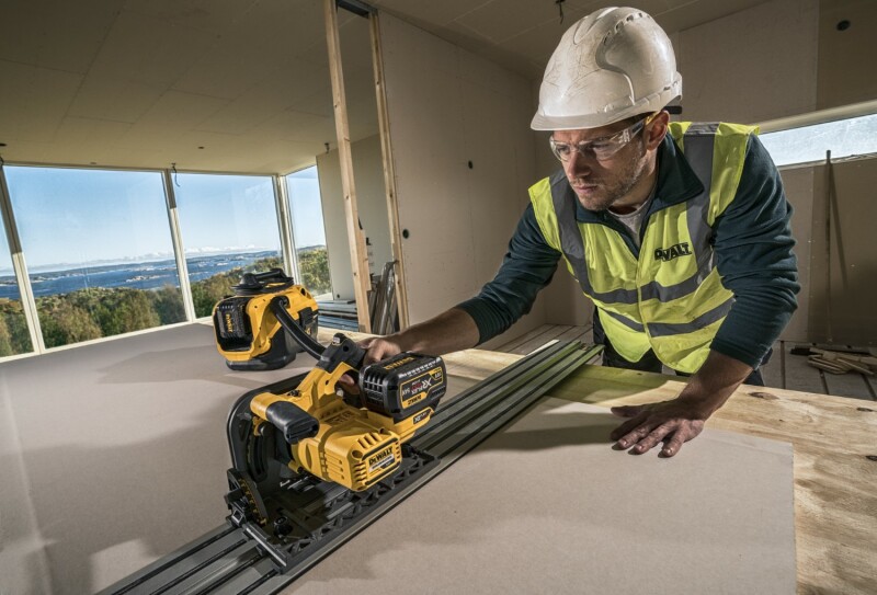 DeWALT DCS520NT 54V Li-ion XR FlexVolt Accu Invalzaag Body In TSTAK - 165mm - Snelwissel - Koolborstelloos - Detailed view of the product