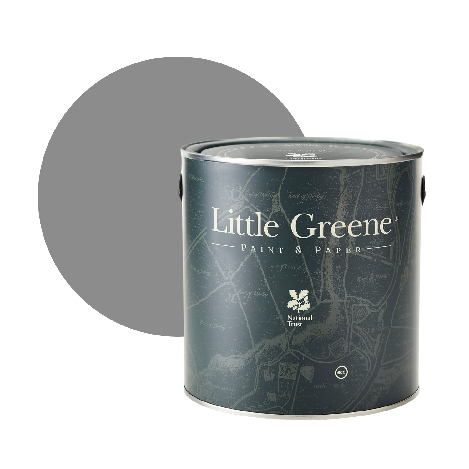Little Greene Intelligent Floor Paint - Mid Lead Colour No. 114 - 2,5L