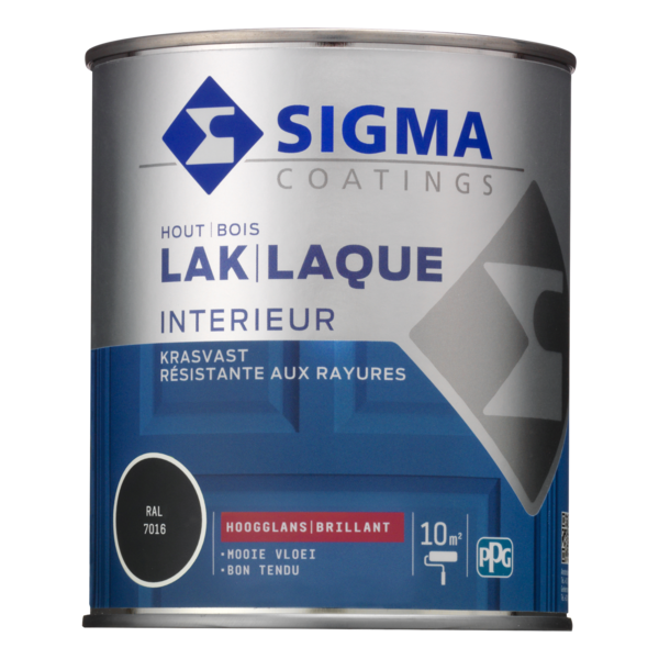 Sigma Interieurlak ral 7016 Hoogglans 0,75ltr