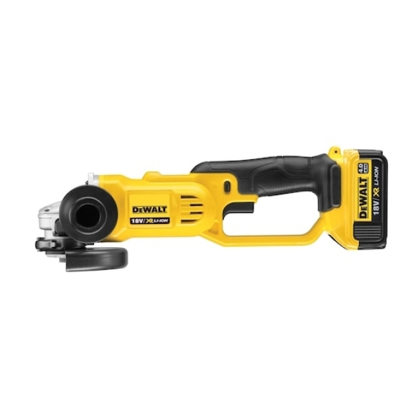 DeWALT DCG412M2 18V Li-ion XR Accu Haakse Slijper Set (2x 4.0Ah) In Koffer - 125mm - Detailed view of the product