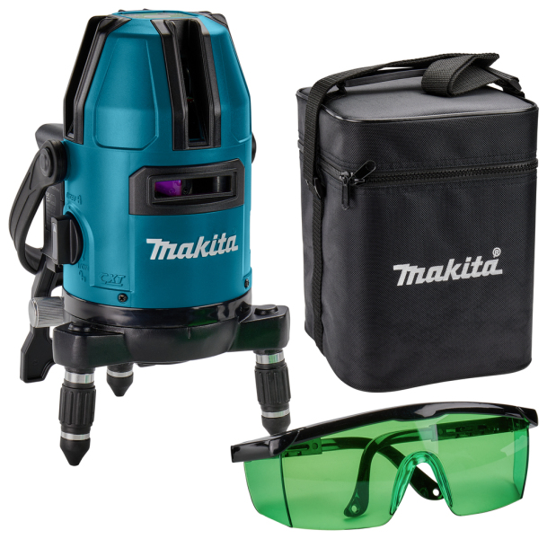 Makita SK40GDZ 12V Max Li-ion Accu Kruislijnlaser Body In Tas- Groen - 4 Lijnen EAN: 88381880435